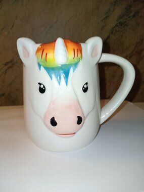 Tag 3D Collectible Magical Unicorn Rainbow Ceramic Mug Cup